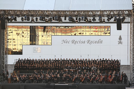 L'orchestra diretta dal maestro Riccardo Muti.