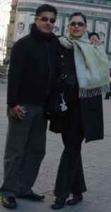 Silvino L�pez e sua moglie Ruth.