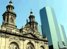 Uno scorcio di Santiago de Cile.