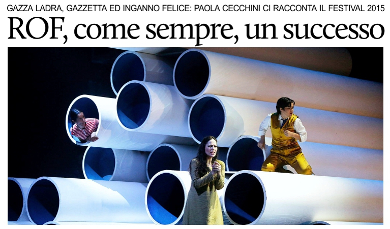 Rossini Opera Festival 2015, come sempre, un successo.