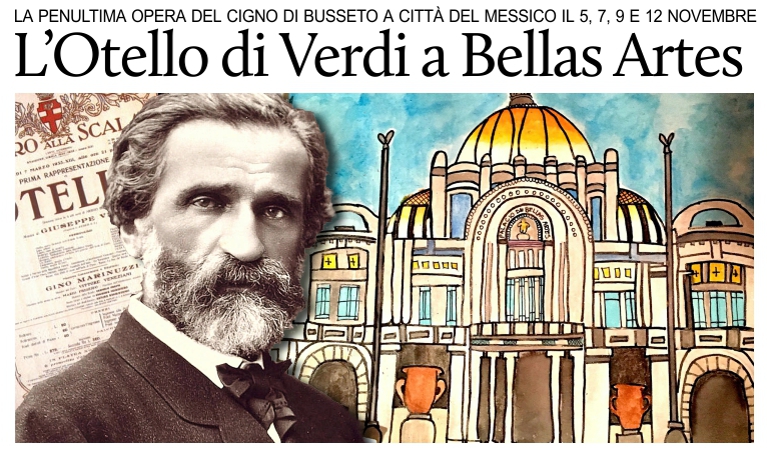 L'Otello di Giuseppe Verdi in scena a Bellas Artes.