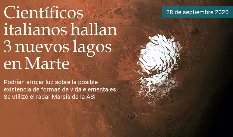 Cientficos italianos hallan 3 nuevos lagos en Marte