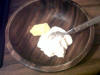 Mezclar ricotta, burro.