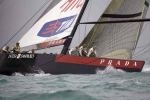 Luna Rossa e Prada in regata.