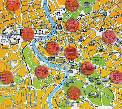 Alberghi a Roma. Fai click sulla mappa.