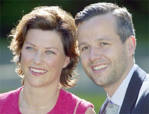 Martha Luisa di Norvegia con il marito.