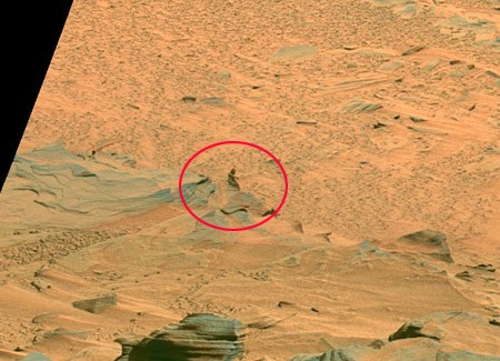 La forma "aliena" catturata dalle sonde su Marte.
