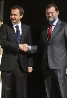 Zapatero e Rajoy.