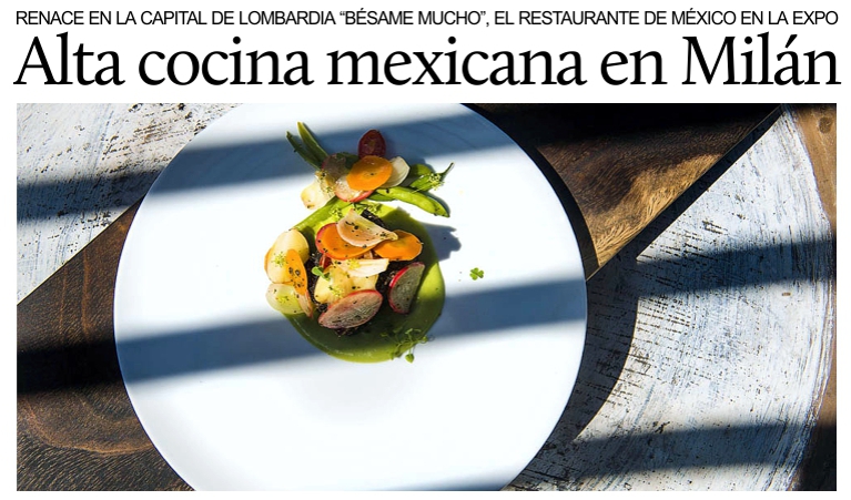 El restaurante del pabell�n mexicano de Expo 2015 renace en Mil�n.