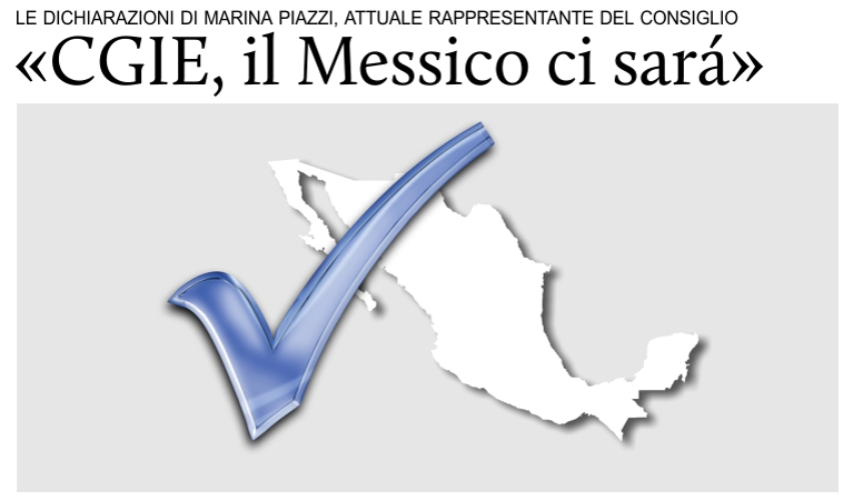 CGIE, Marina Piazzi: �Recuperata la rappresentanza del Messico�.