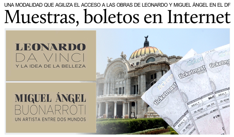 Agilizan el acceso a las exposiciones de Leonardo y Miguel ngel en el DF.