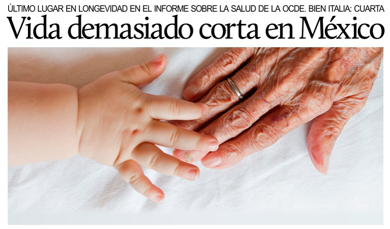 Longevidad: Italia 4 y Mxico ltimo en la tabla de la OCDE.
