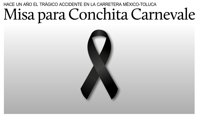Misa de sufragio para Conchita Carnevale el pr�ximo 28 de julio.