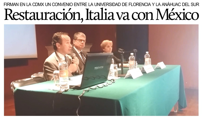 Italia y M�xico firman acuerdos de cooperaci�n para la conservaci�n del patrimonio cultural.