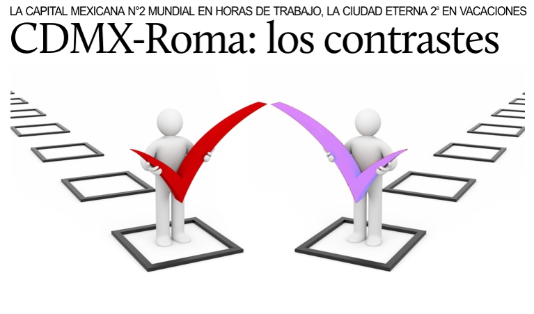 Ciudad de M�xico y Roma: resultados opuestos en una encuesta realizada por UBS.