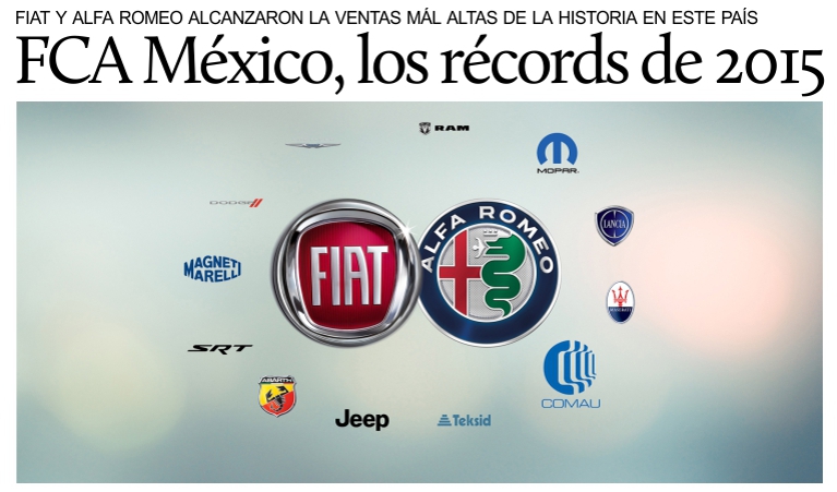 Fiat y Alfa Romeo registran las mayores ventas de su historia en M�xico.