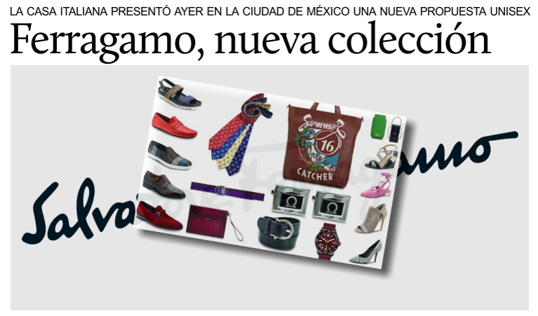 Ferragamo presenta en M�xico su nueva colecci�n.