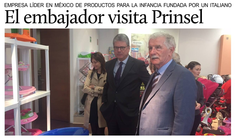 El embajador Busacca visit� Prinsel, del empresario italiano Enrico Pagani.