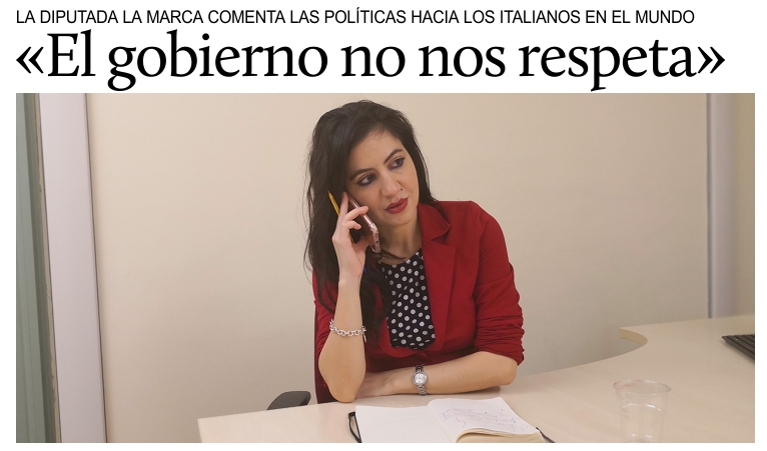 La Marca: �El gobierno no respeta a los italianos en el extranjero�.