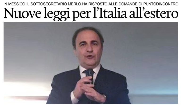 Merlo e le nuove leggi per l'Italia all'estero.