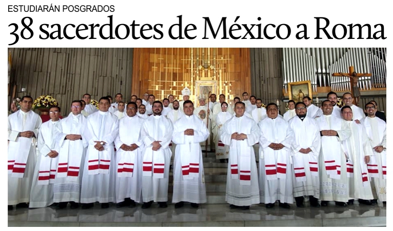 38 sacerdotes mexicanos estudiar�n en Italia.