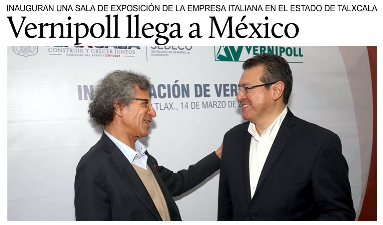 Vernipoll llega a Tlaxcala. Maccotta: �Un Estado con ganas de llevar a cabo iniciativas con Italia�.