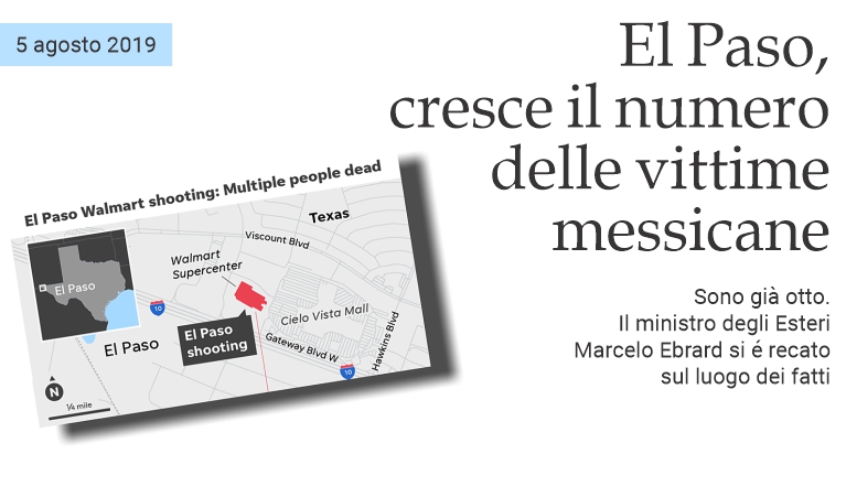 El Paso, cresce il numero delle vittime messicane.