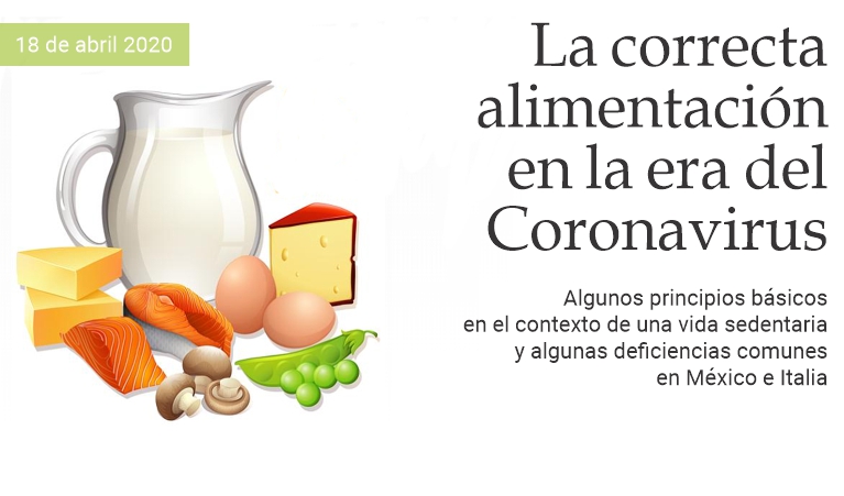 La correcta alimentaci�n en la era del Coronavirus