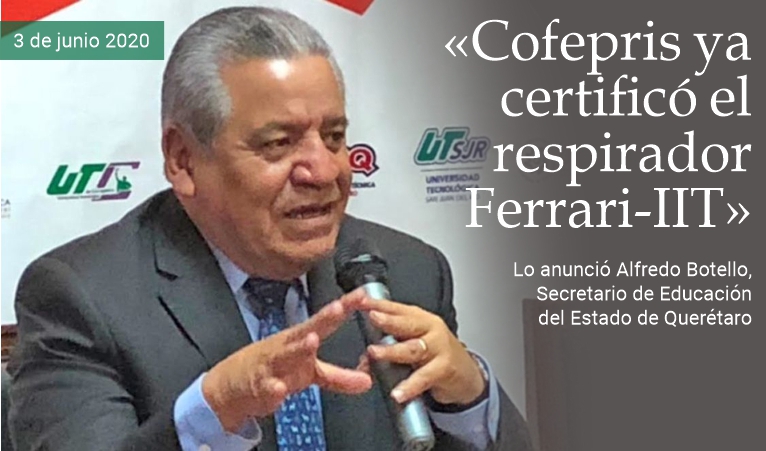 �Cofepris ya certific� el respirador FI5�