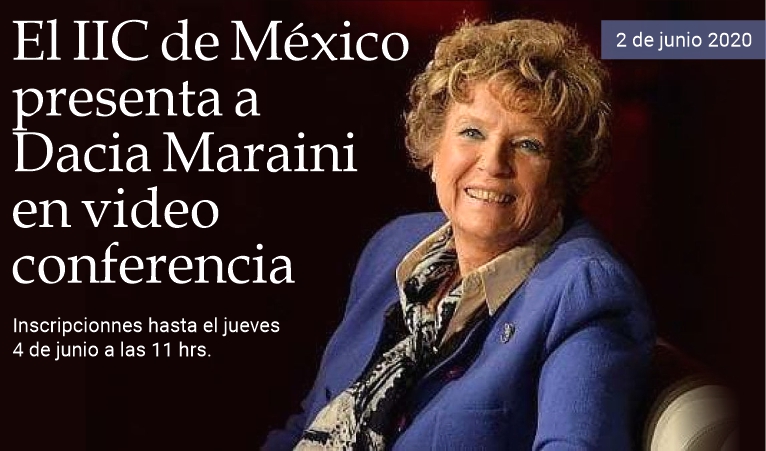 El IIC M�xico presenta a Dacia Maraini en videoconferencia