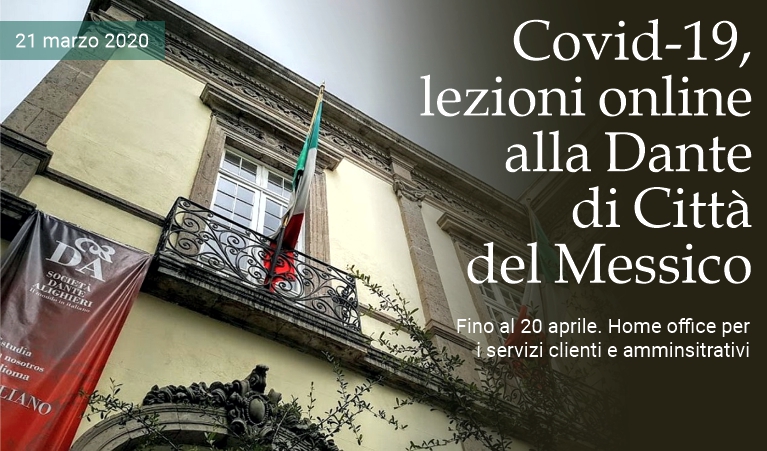 Covid-19, lezioni online alla Dante di Citt del Messico