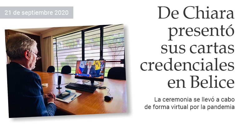 De Chiara present� sus cartas credenciales en Belice