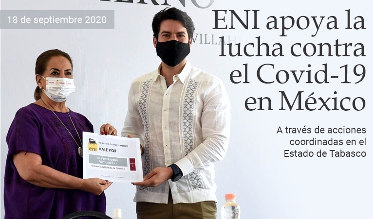 ENI apoya la lucha contra el Covid-19 en M�xico