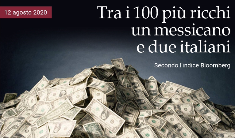 Tra i 100 pi� ricchi, un messicano e due italiani