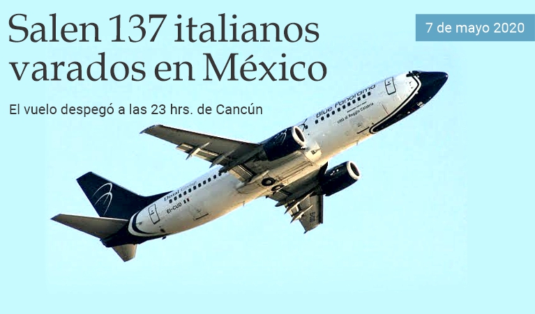 Salen 137 italianos varados en M�xico