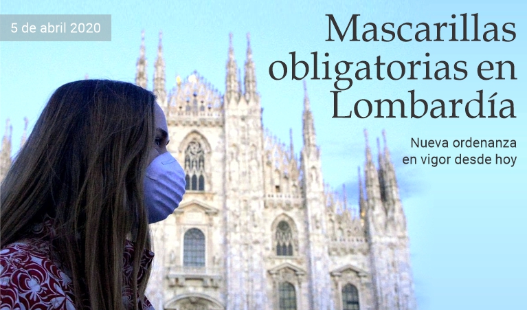 Desde hoy mascarilla obligatoria en Lombard�a
