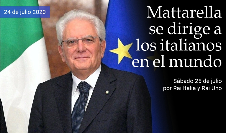 Mattarella se dirige a los italianos en el mundo