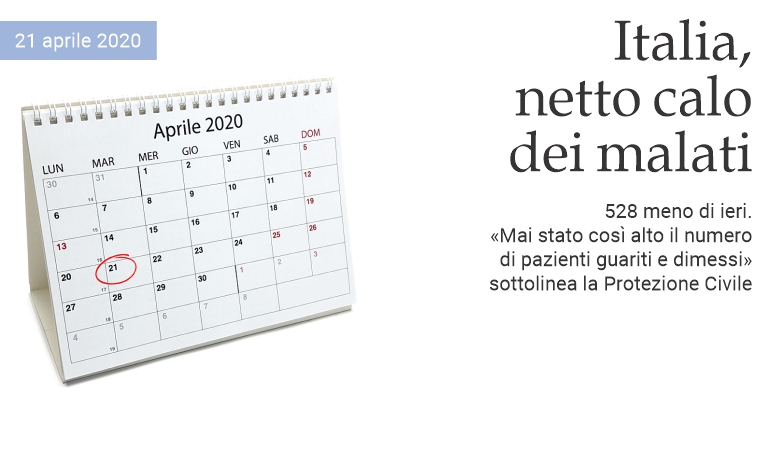 Italia, netto calo dei malati