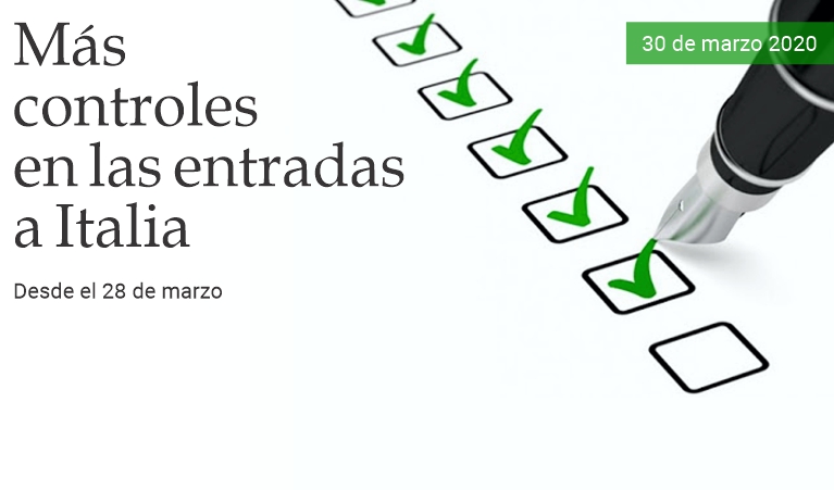 Ms controles en las entradas a Italia