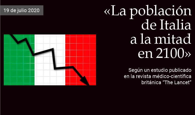 �La poblaci�n de Italia a la mitad en 2100�
