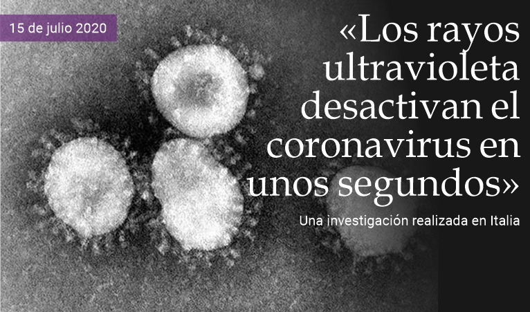 �Los rayos ultravioleta desactivan el coronavirus�