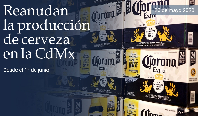 Reanudan la producci�n de cerveza en la Ciudad de M�xico