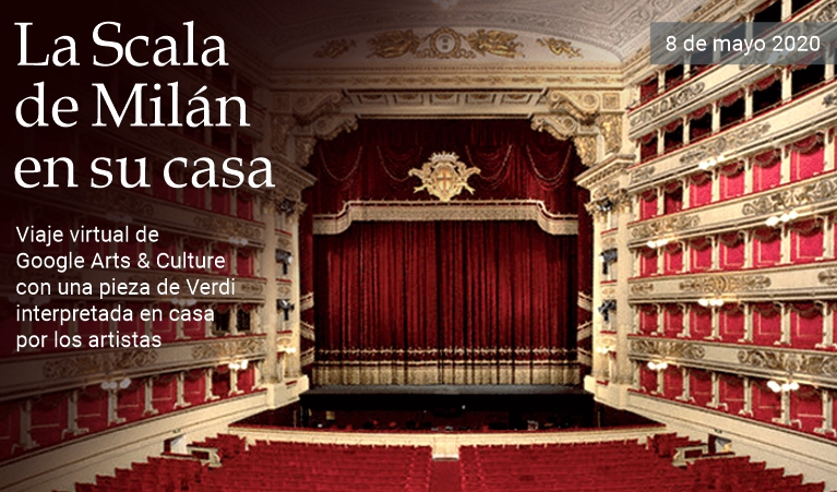 La Scala de Milán en su casa