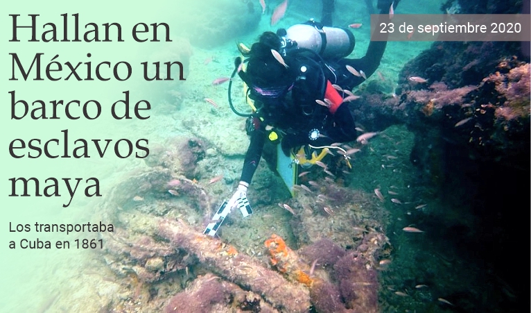 Hallan en M�xico un barco de esclavos mayas