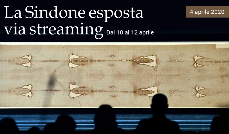 La Sindone esposta via streaming per Pasqua