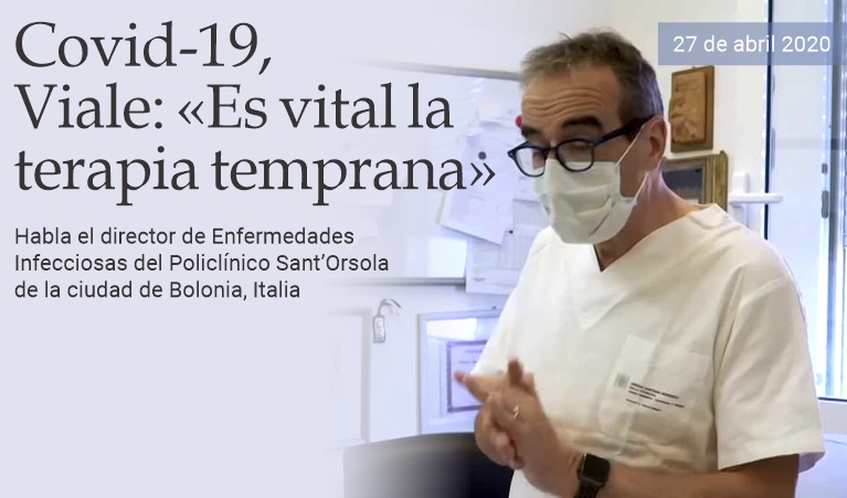 Covid-19, Viale: �Es vital la terapia temprana�