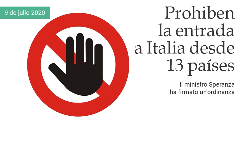 Prohiben la entrada a Italia desde 13 pa�ses