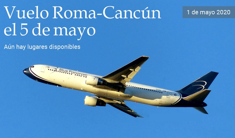 Vuelo Roma-Canc�n el 5 de mayo