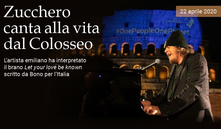 Zucchero canta alla vita dal Colosseo